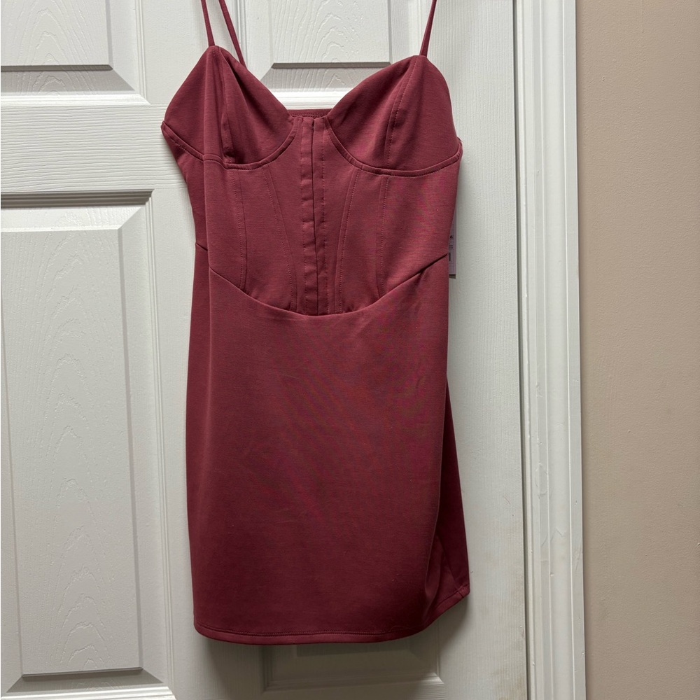Wild Fable Burgundy Mini Dress